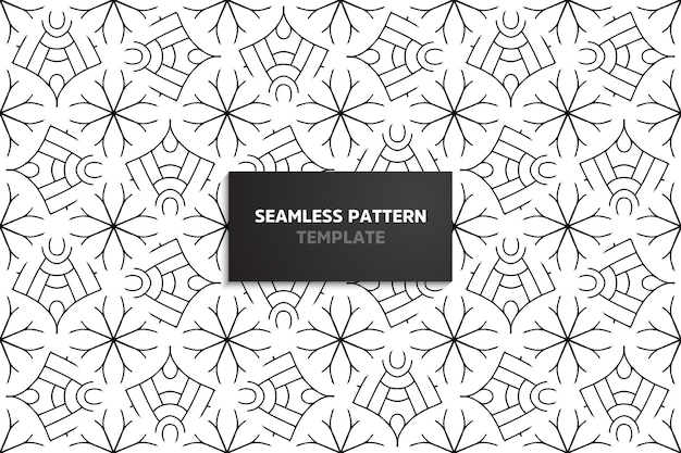 Ethnic motive seamless pattern