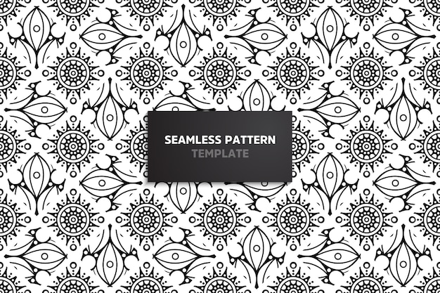 Ethnic motive seamless pattern