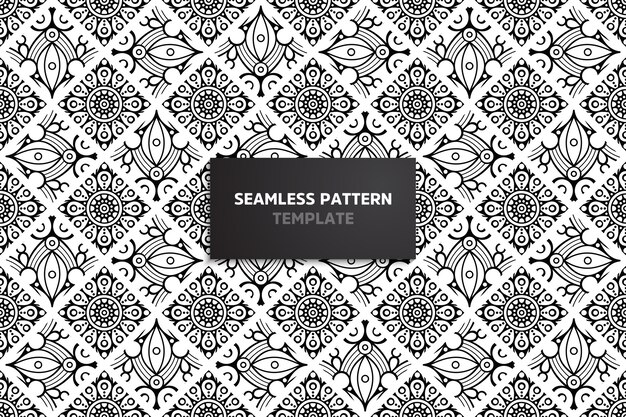 Ethnic motive seamless pattern