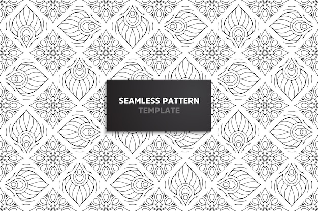 Ethnic motive seamless pattern