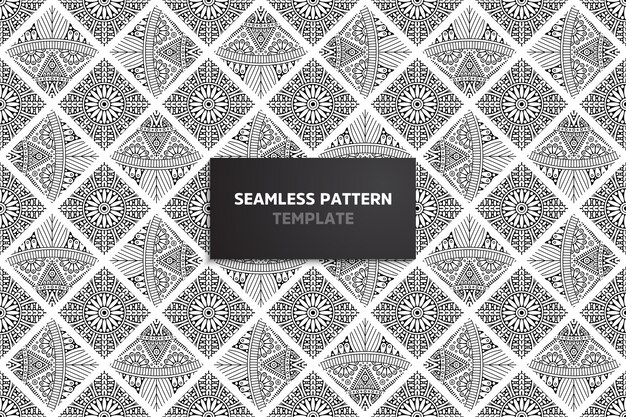 Ethnic motive seamless pattern