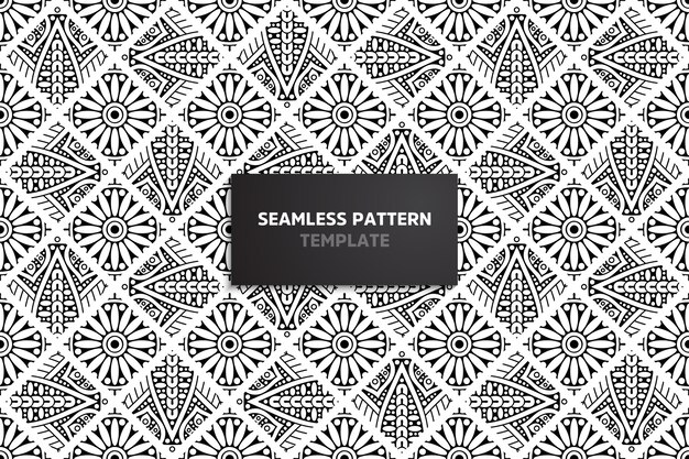 Ethnic motive seamless pattern