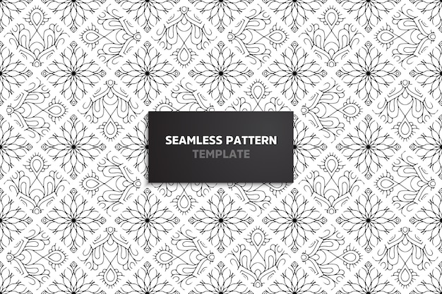 Ethnic motive seamless pattern