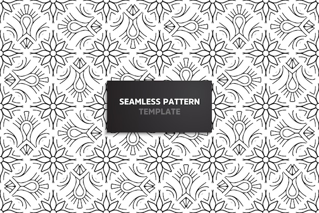 Ethnic motive seamless pattern