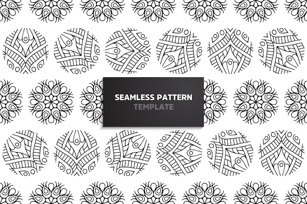 Ethnic motive seamless pattern