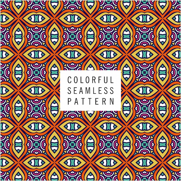 Ethnic motive seamless pattern