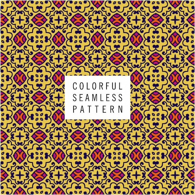 Ethnic motive seamless pattern