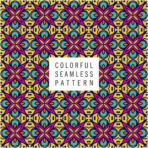 Ethnic motive seamless pattern