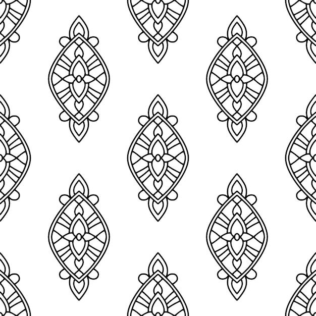 Ethnic motive seamless pattern.