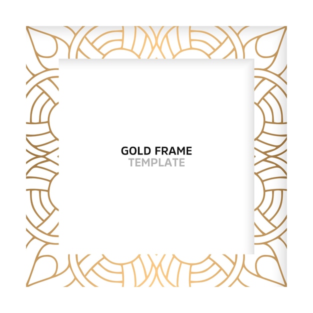 Ethnic motive square frame