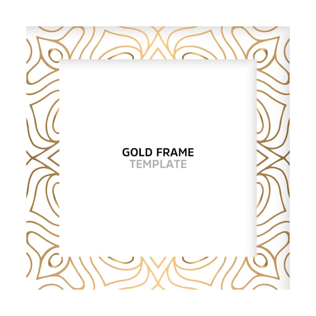 Ethnic motive square frame