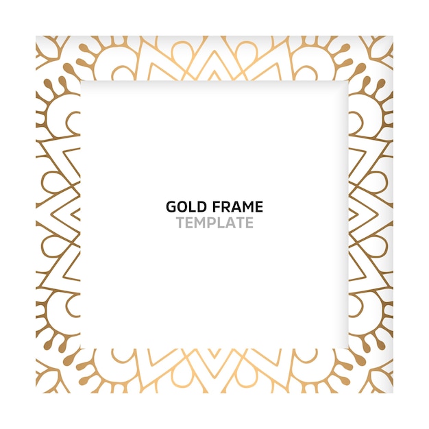 Ethnic motive square frame