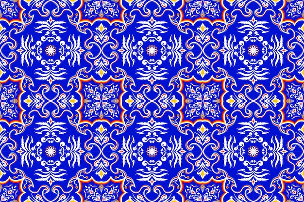 Ethnic oriental ikat pattern traditional Design for backgroundcarpetwallpaperclothing