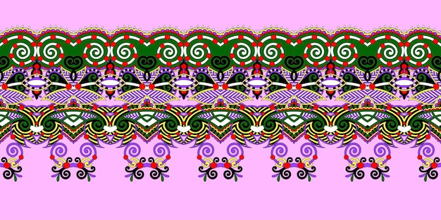 Ethnic pattern decoration design stripe ornament to print vector illustration