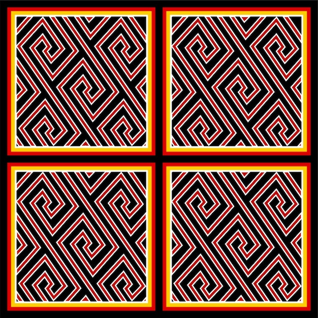 Ethnic pattern from Toraja South Sulawesi Indonesia Traditional Asian art texture