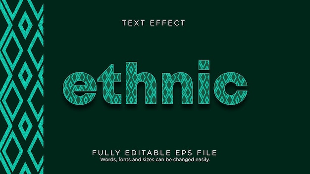 Ethnic Pattern Text Effect Font Type