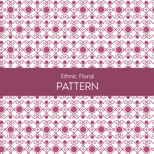 Vector ethnic purple pattern