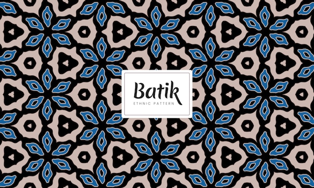 Ethnic seamless art of batik vector indonesian pattern fashion seamless