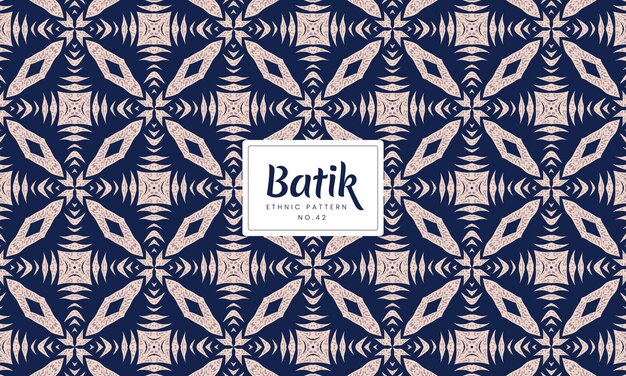 Arte etnica senza giunture di batik vettore modello indonesiano moda senza giunture