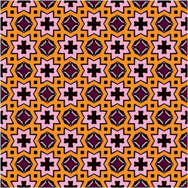 Ethnic seamless pattern background minimalist style