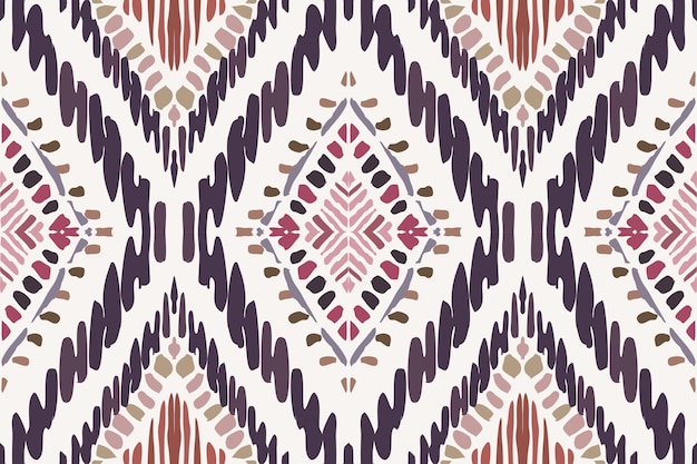 Ethnic Seamless pattern Ikat geometric Indian styleTribal ethnic vector texture