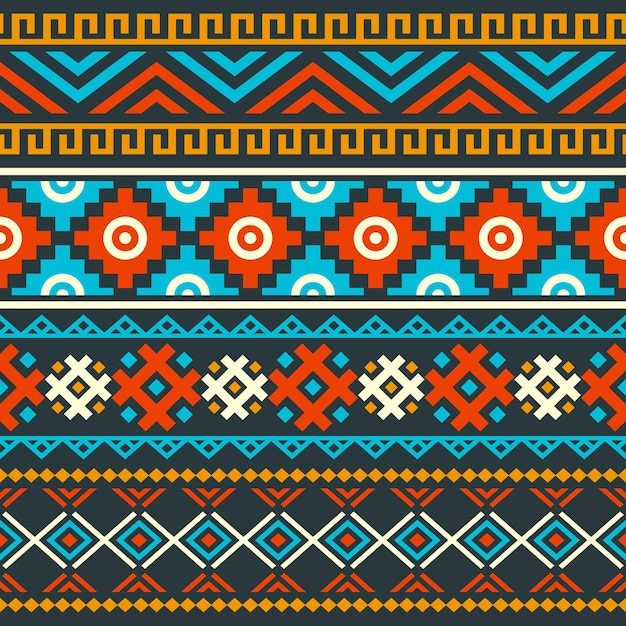 ethnic seamless pattern in native style, folk design, tribal pattern, ethnic decorative