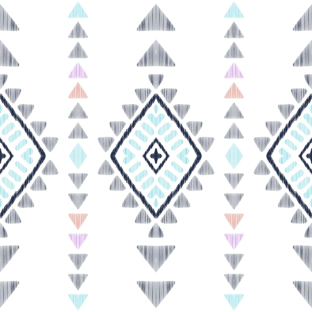 Vector ethnic seamless pattern tribal graphic design