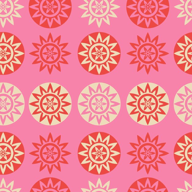 Vector ethnic seamless pattern with triangles. tribal geometrical background.