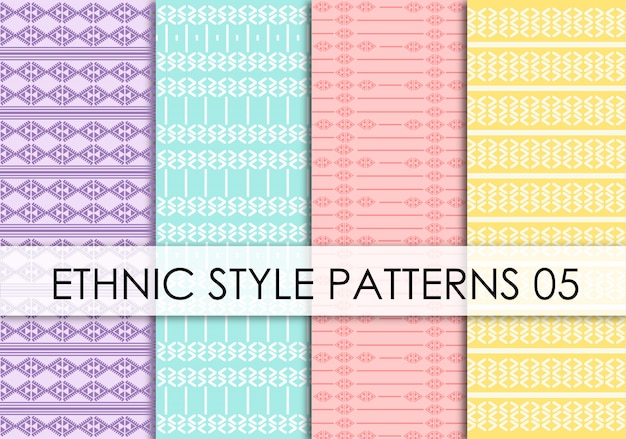 Vector ethnic style patterns