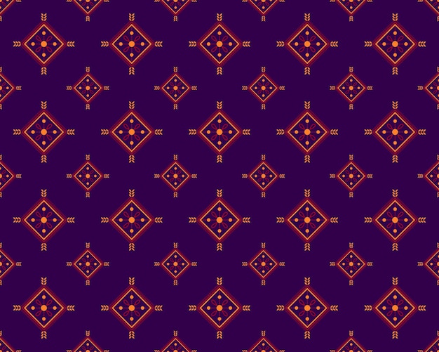 ETHNIC STYLE SEAMLESS PATTERN, PURPLE AND RED TRIANGLE SHAPE PATTERN DESIGN, TRIBAL PATTERN