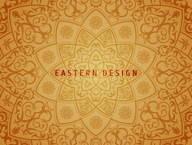 Vector ethnic vector background mandala design pattern