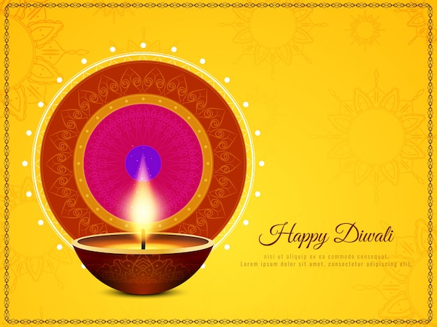 Ethnic yellow diwali event design