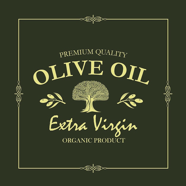 etiket voor olijfolie