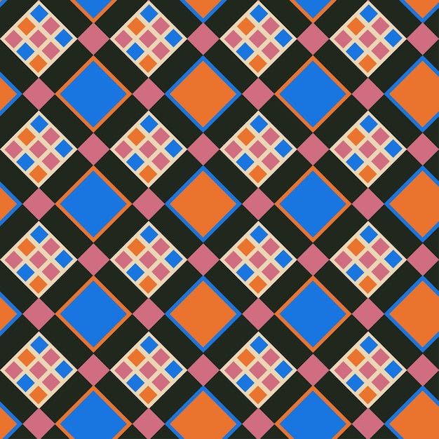 Vector etnisch naadloos patroon oekraïens traditioneel patroon geometrisch slavisch ornament donkere achtergrond