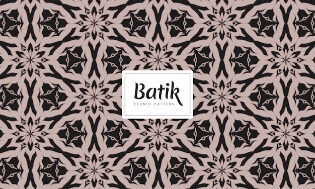 Etnische batik vector indonesische patroon mode naadloze vintage textiel abstracte cultuur art