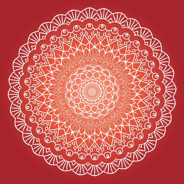 Etnische fractal meditatie mandala design