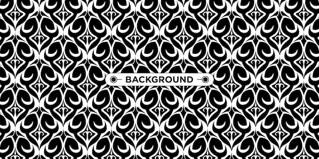 etnische mandala geometrische zwart-wit patroon achtergrond