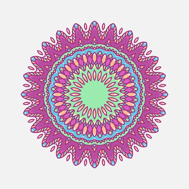 Etnische mandala ontwerp vector afbeelding eps10 afbeelding