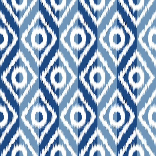 Vector etnische patroon ikat traditionele geometrische vormen vector