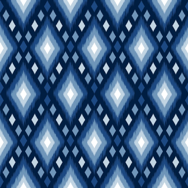 etnische patroon ikat traditionele geometrische vormen vector