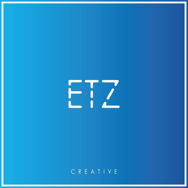 etz premium vector latter logo design creative logo vector illustration minimal logo monogram