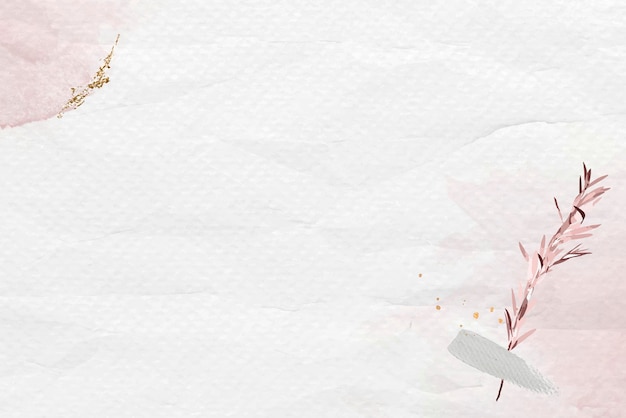Eucalyptus pattern on crumpled background template vector