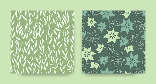 Eucalyptus prints met bladeren, takken en bloemen