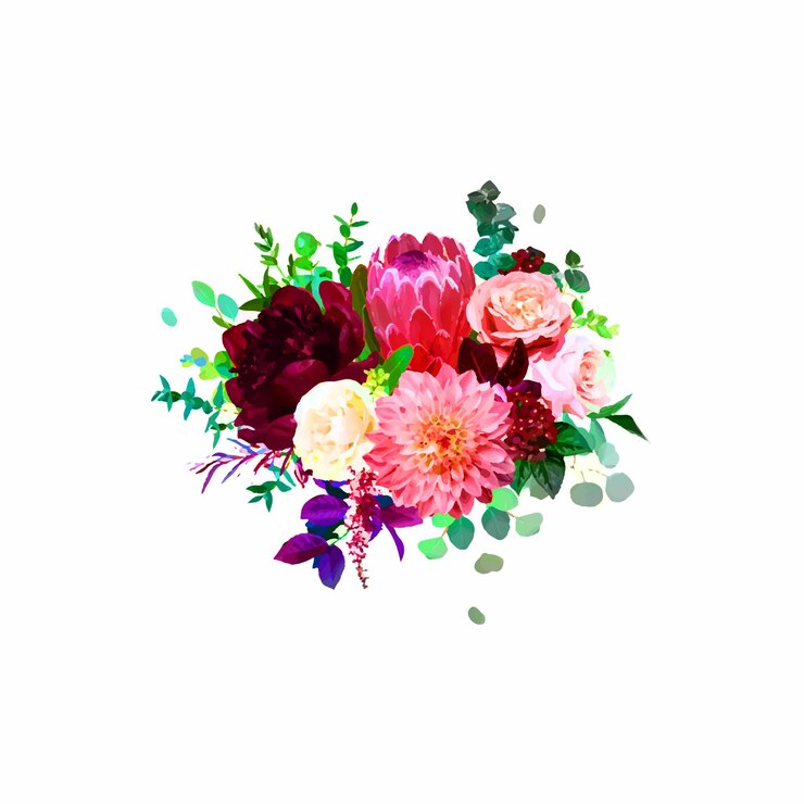 Vector eucalyptus vector watercolor floral set. green leaf branches dollar greenery, natural leaves