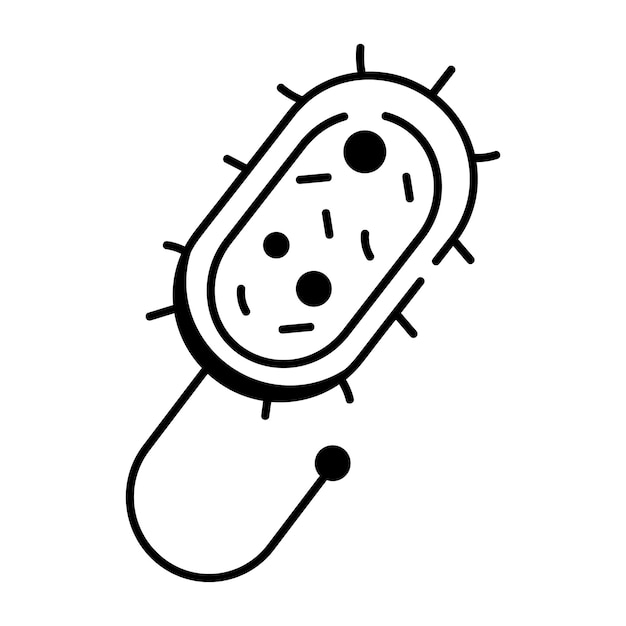 Vector eukaryotic cell line icon scalable design