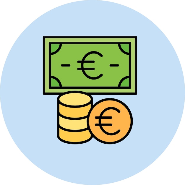 Euro Currency icon vector image Can be used for Banking and Finance