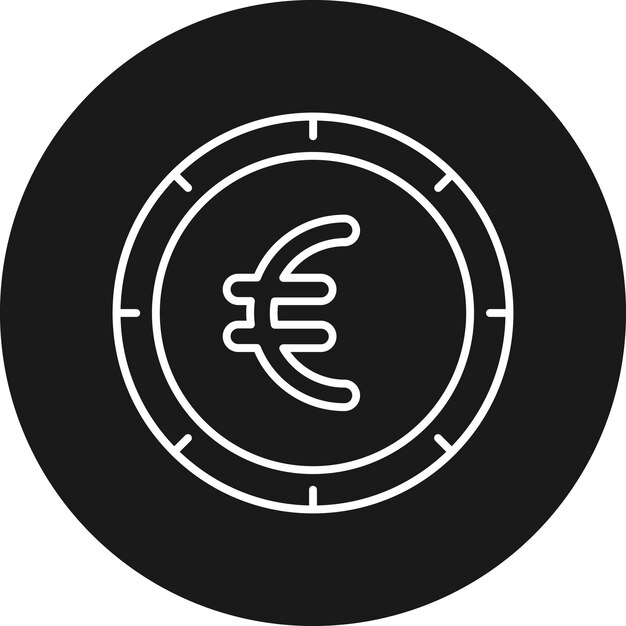 Vector euro currency vector icon can be used for banking and finance iconset