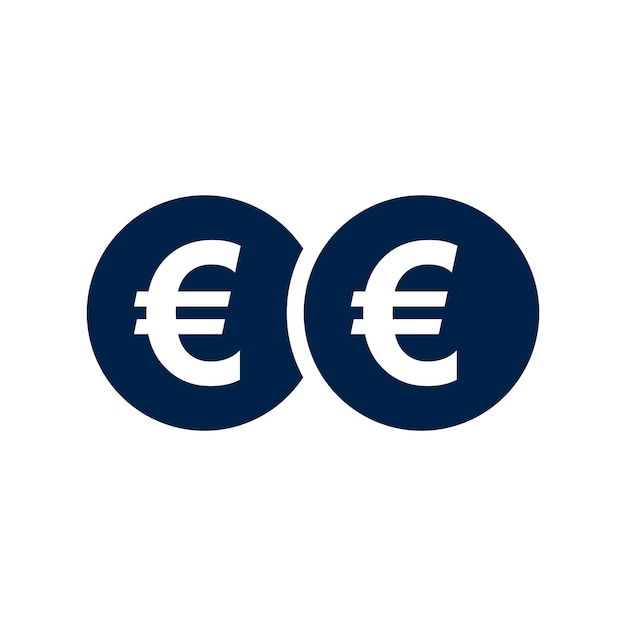 Vector euro vector icon design illustration