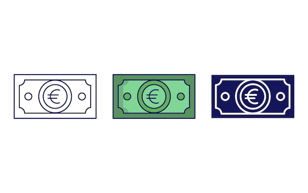 Euro vector icon