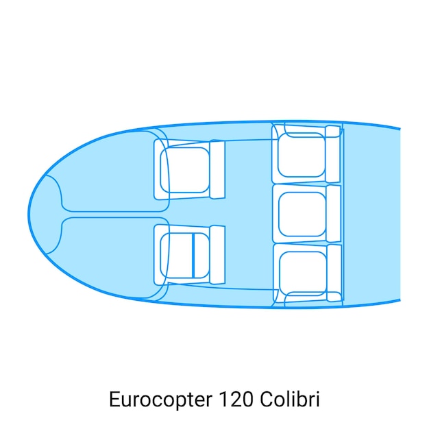 벡터 eurocopter 120 colibri 비행기 계획 민간 항공기 가이드